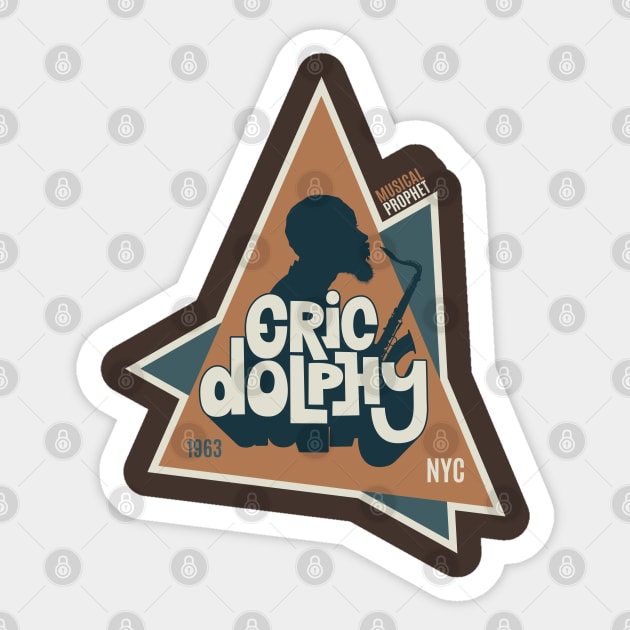 Eric Dolphy Musical Prophet Tribute Shirt Sticker by Boogosh